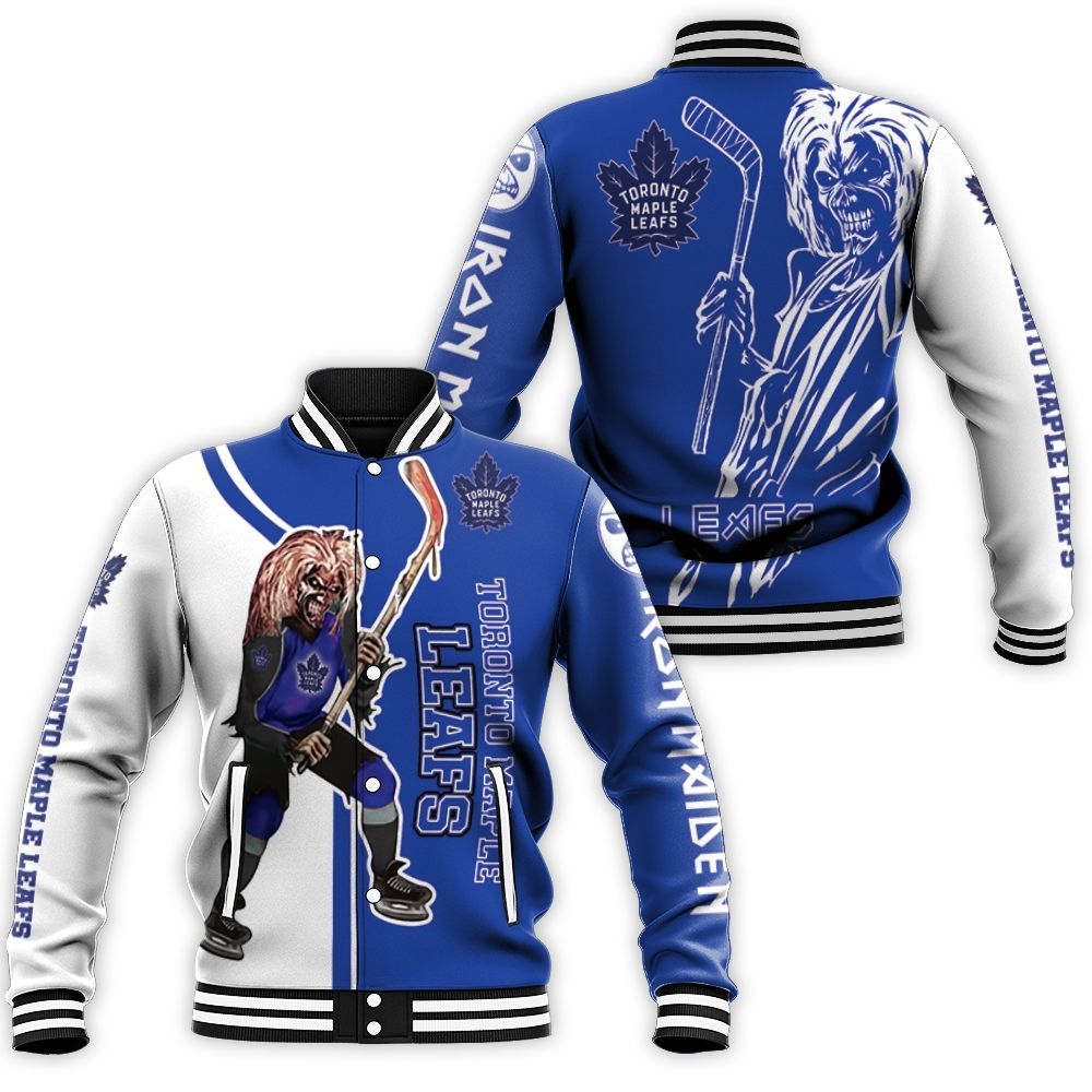 Toronto Maple Leafs And Zombie For Fans Baseball Jacket