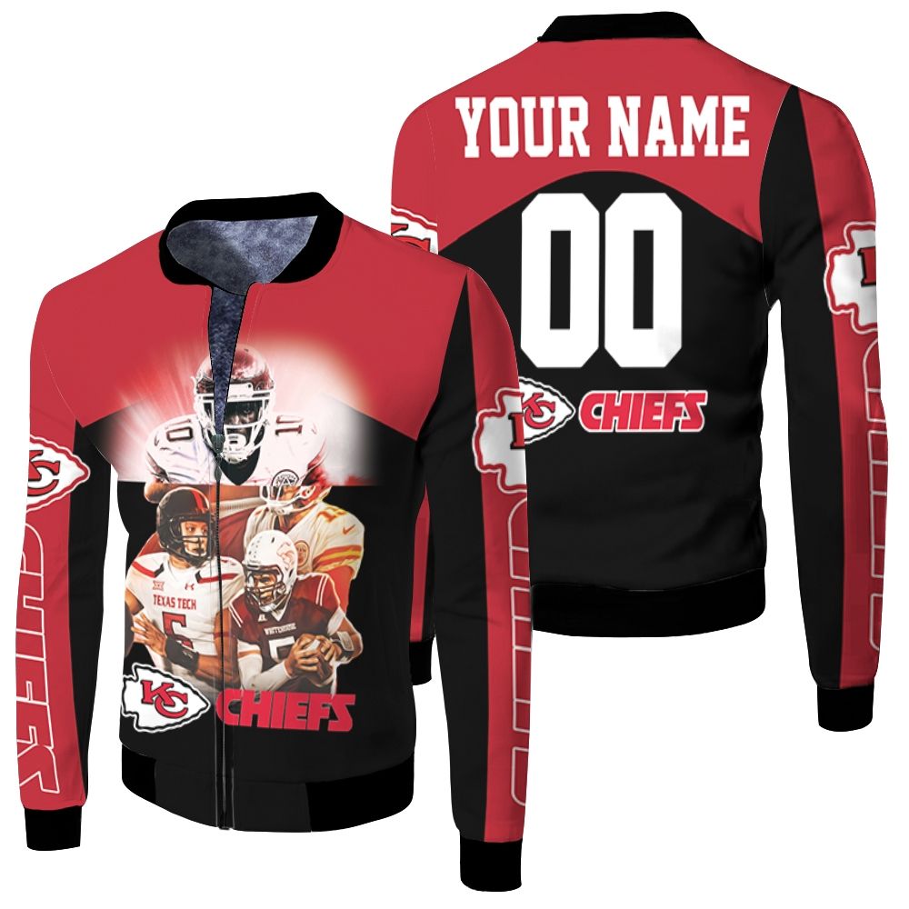 Tyreek Hill 10 Kansas City Chiefs Afc West Division Champions Super Bowl 2021 Personalized Fleece Bomber Jacket