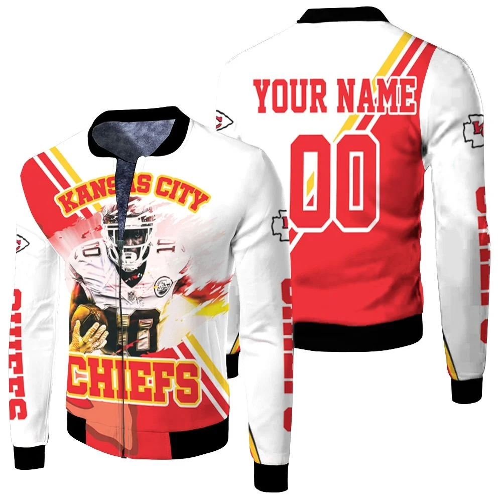 Tyreek Hill 10 Kansas City Chiefsposter For Fans Personalized Fleece Bomber Jacket