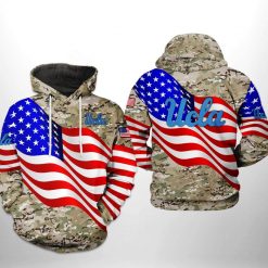 Ucla Bruins NCAA US Flag Camo Veteran 3D Printed Hoodie