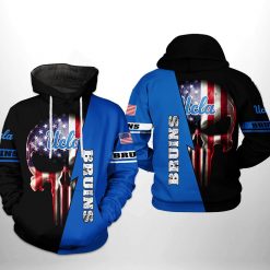 Ucla Bruins NCAA US Flag Skull 3D Printed Hoodie