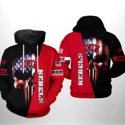 UNLV Rebels NCAA US Flag Skull 3D Printed Hoodie