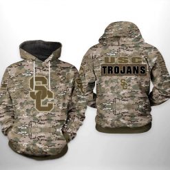 USC Trojans NCAA Camo Veteran 3D Printed Hoodie