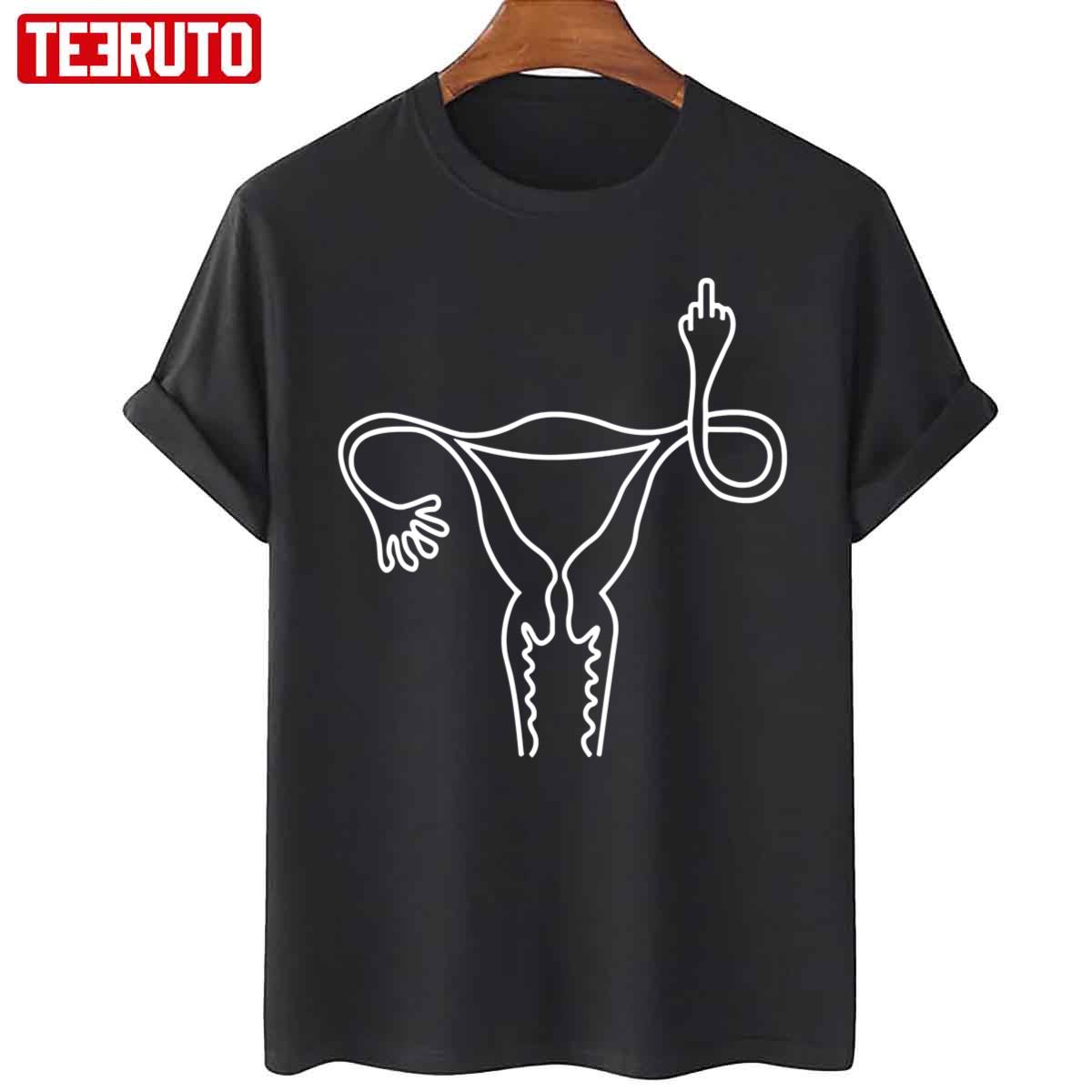 Uterus Reproductive Rights Women’s Feminism Middle Finger Sweatshirt