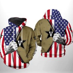 Vanderbilt Commodores NCAA US Flag 3D Printed Hoodie