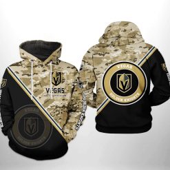 Vegas Golden Knights NHL Camo Team 3D Printed Hoodie