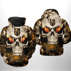 Vegas Golden Knights NHL Skull 3D Printed Hoodie