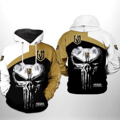 Vegas Golden Knights NHL Skull Punisher 3D Printed Hoodie