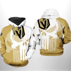 Vegas Golden Knights NHL Team Skull 3D Printed Hoodie