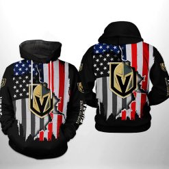 Vegas Golden Knights NHL US FLag Team 3D Printed Hoodie