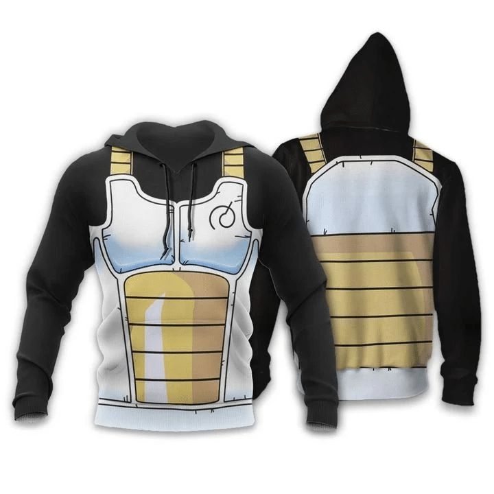 Vegeta Saiyan Battle Dragon Ball Anime Manga 3d Zip Hoodie