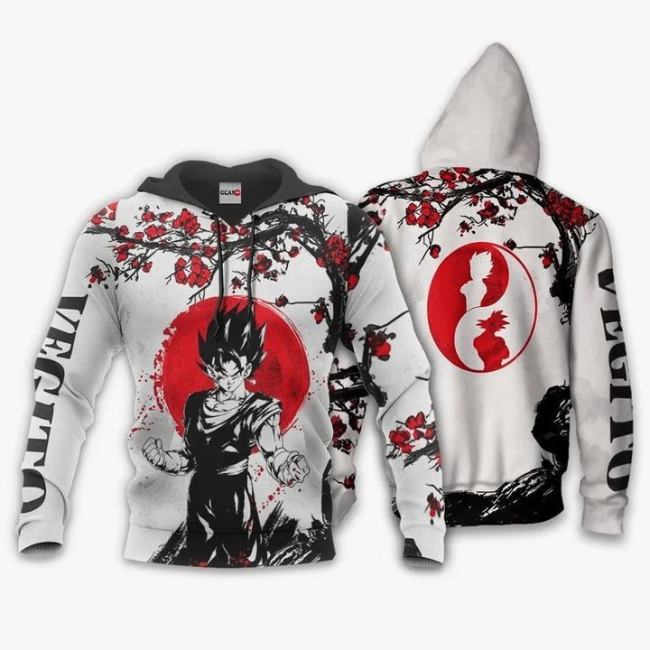 Vegito Anime Manga Dragon Ball 3d Zip Hoodie