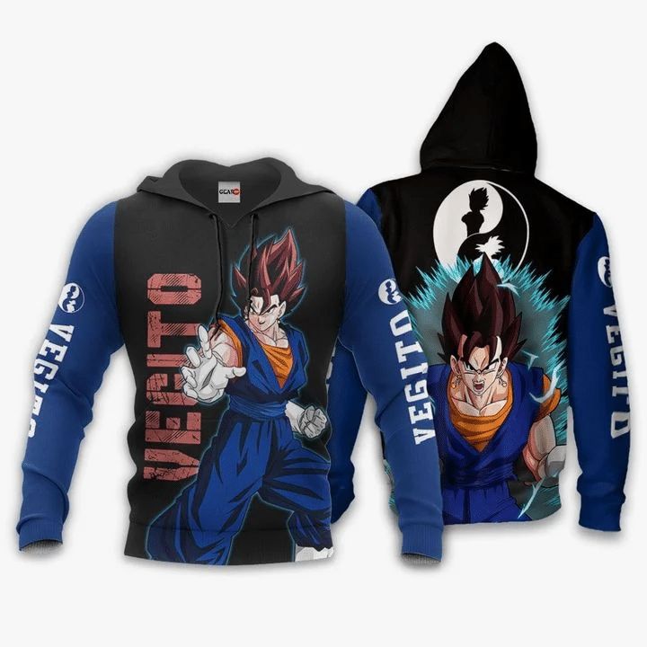 Vegito Dragon Ball Anime Manga 3d Zip Hoodie