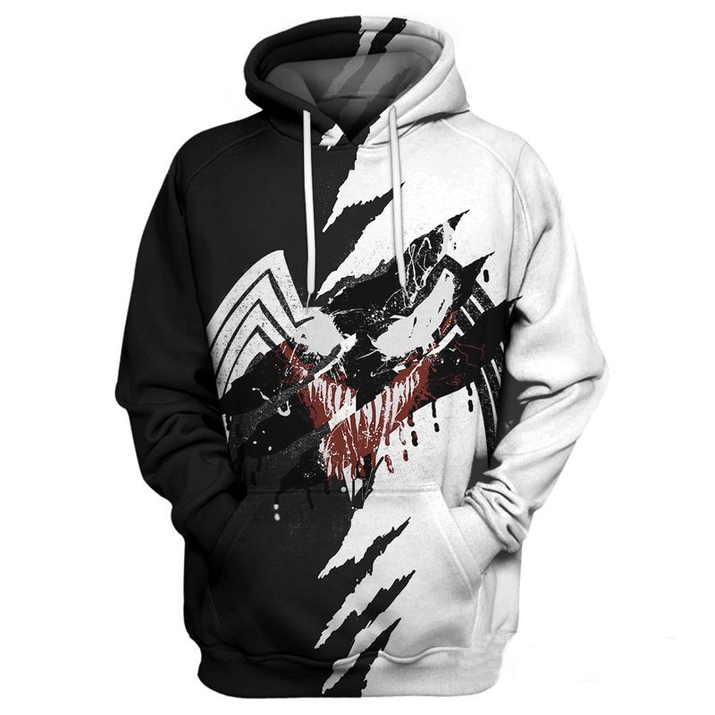 Venom Spider Man Marvel Over Print 3d Zip Hoodie