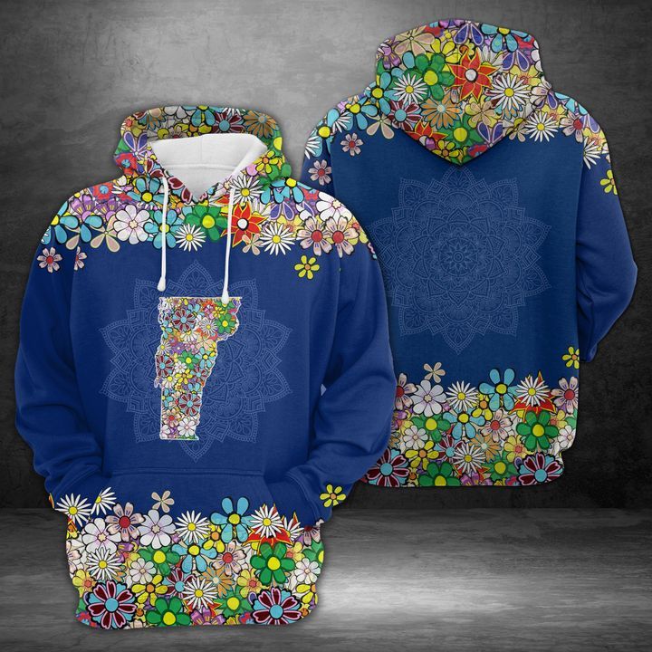 Vermont Flower 3D Printed Hoodie