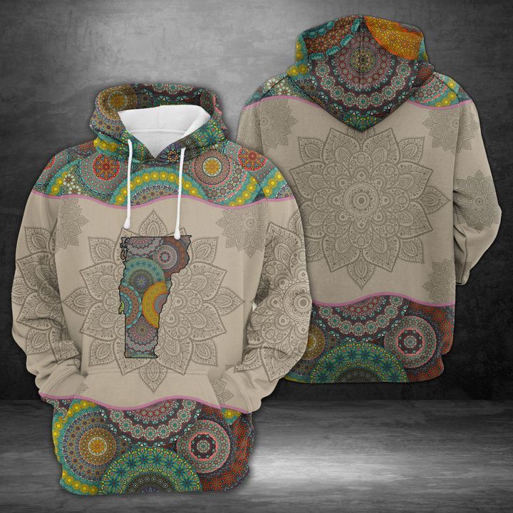 Vermont Mandala 3D Printed Hoodie