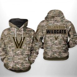 Villanova Wildcats NCAA Camo Veteran 3D Printed Hoodie