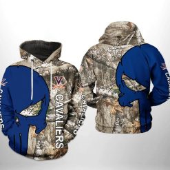 Virginia Cavaliers NCAA Camo Veteran Hunting 3D Printed Hoodie