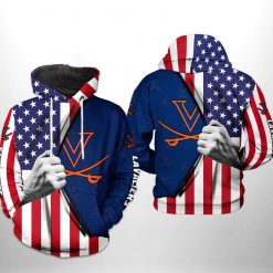 Virginia Cavaliers NCAA US Flag 3D Printed Hoodie