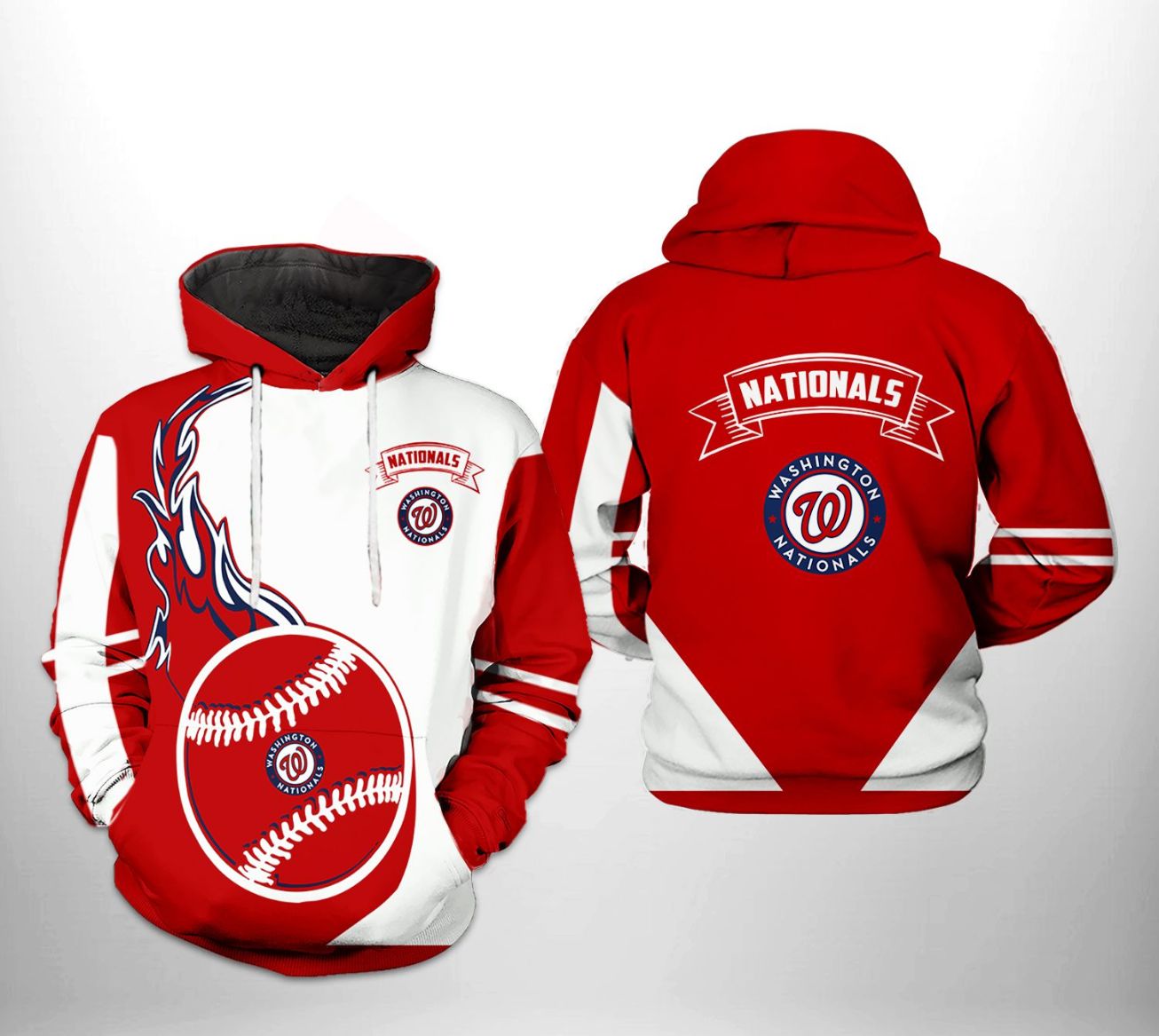 Washington Nationals MLB Classic 3D Printed Hoodie - Teeruto