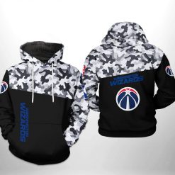 Washington Wizards NBA Camo Veteran Team 3D Printed Hoodie