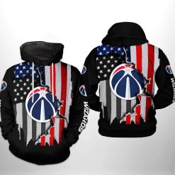 Washington Wizards NBA US Flag Team 3D Printed Hoodie