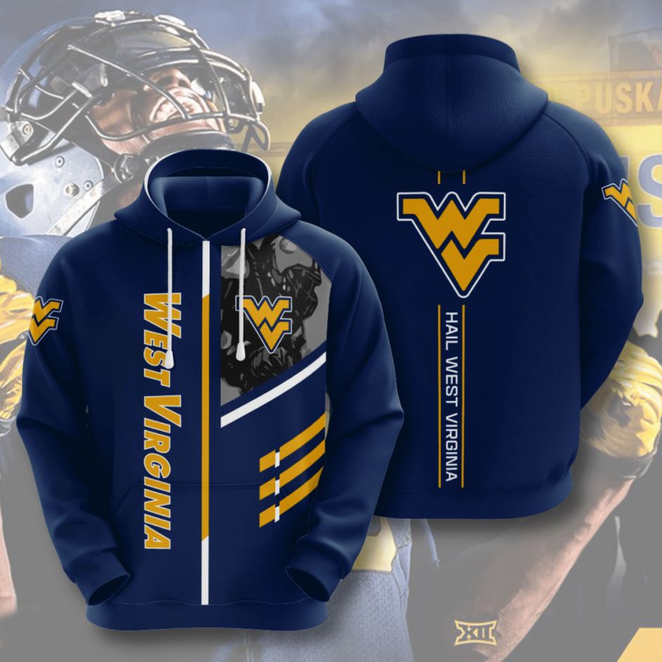 West Virginia Mountaineers American Football 3D Printed Hoodie