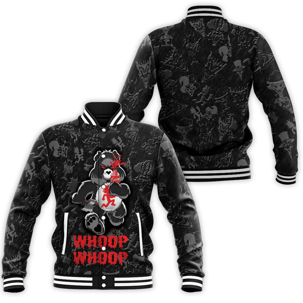 Whoop Whoop Insane Clown Posse Sugar Bear 3d Baseball Jacket