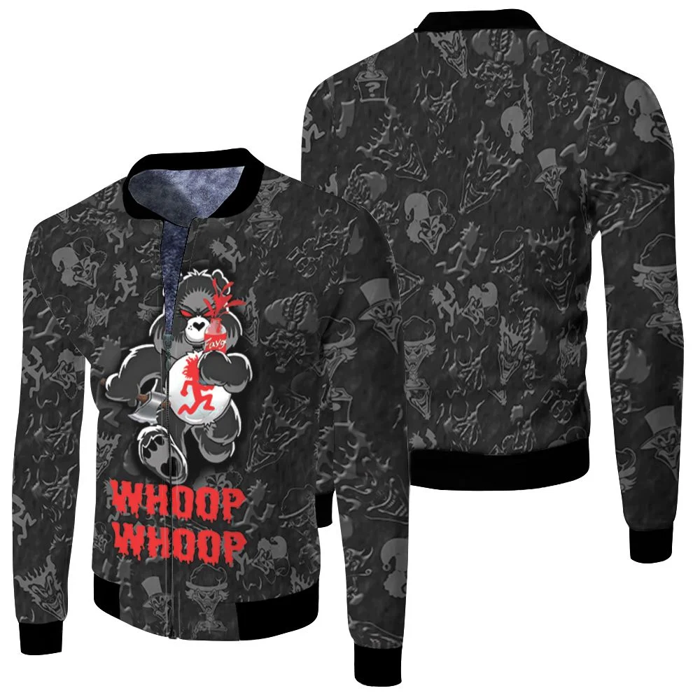 Whoop Whoop Insane Clown Posse Sugar Bear 3d Fleece Bomber Jacket