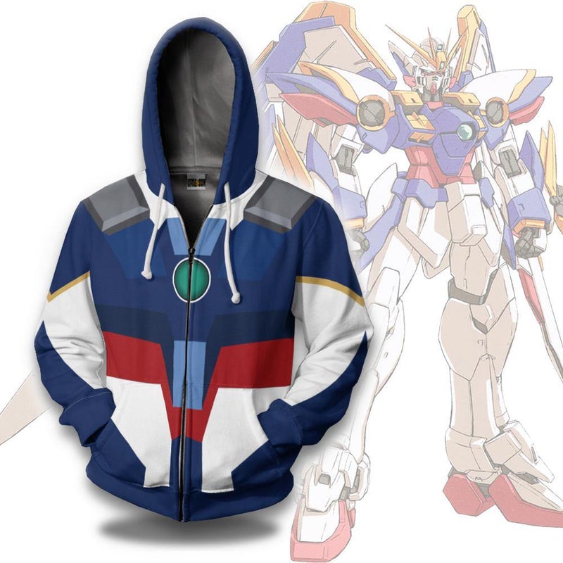 Wing Zero Mobile Suit Gundam Wing Hoodie Anime Outfits Teeruto