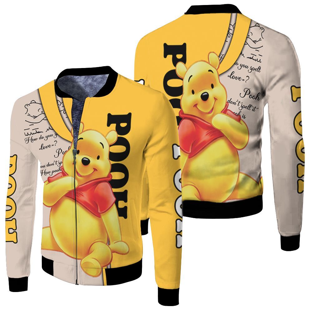 Winnie The Pooh Legging Set 3d Jersey Fleece Bomber Jacket