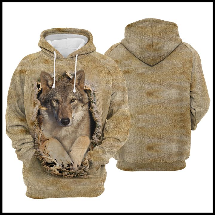 Wolf Scratch 3D Printed Hoodie