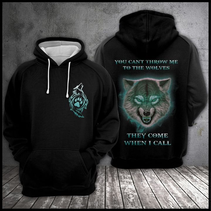 Wolves Come 3D Printed Hoodie