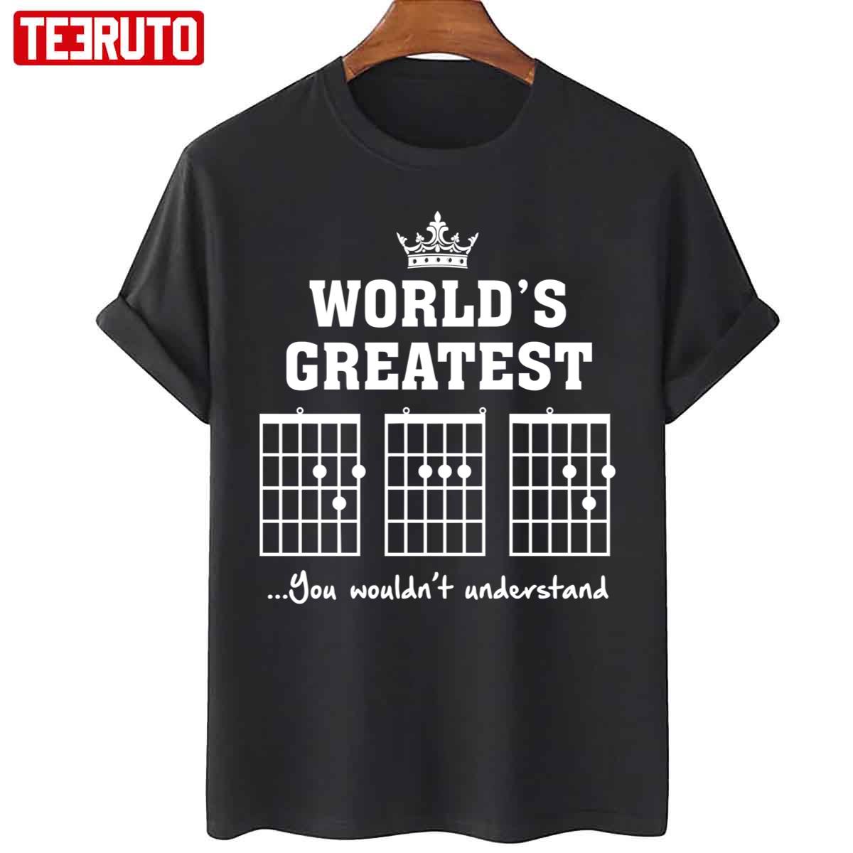 World’s Greatest F Chord Dad Guitar Father’s Day Unisex T-Shirt