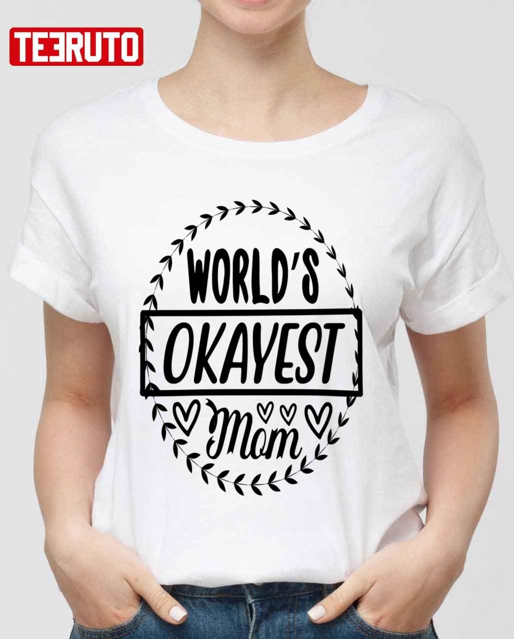 World's Okayest Mom Calligraphy Unisex Sweatshirt