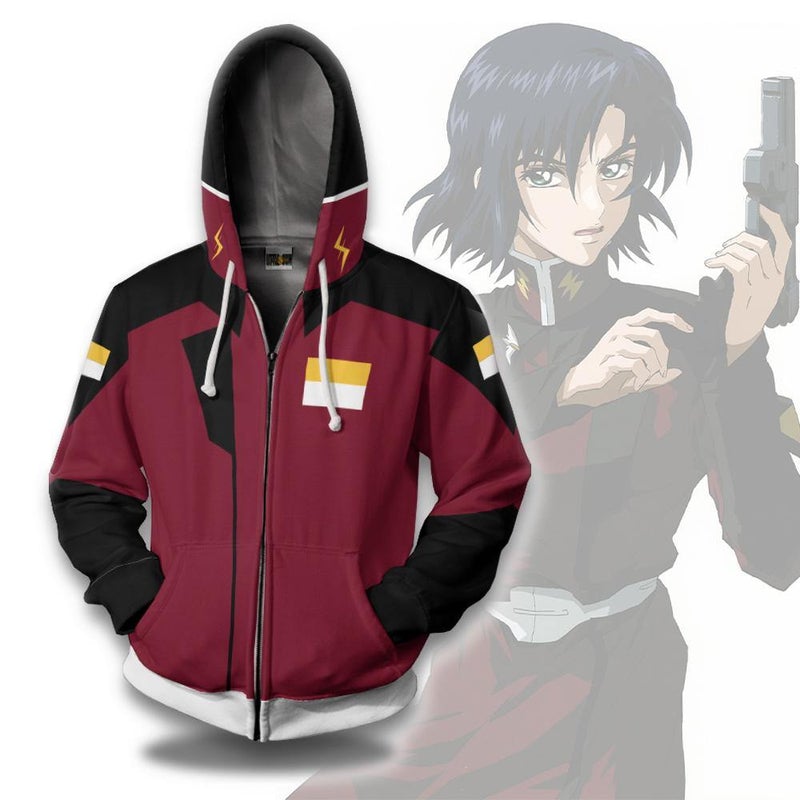 Zaft Red Cosplay Costume Mobile Suit Gundam Hoodie Anime Outfits