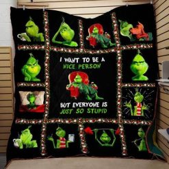 3D GRINCH BLANKET QUILT DUP