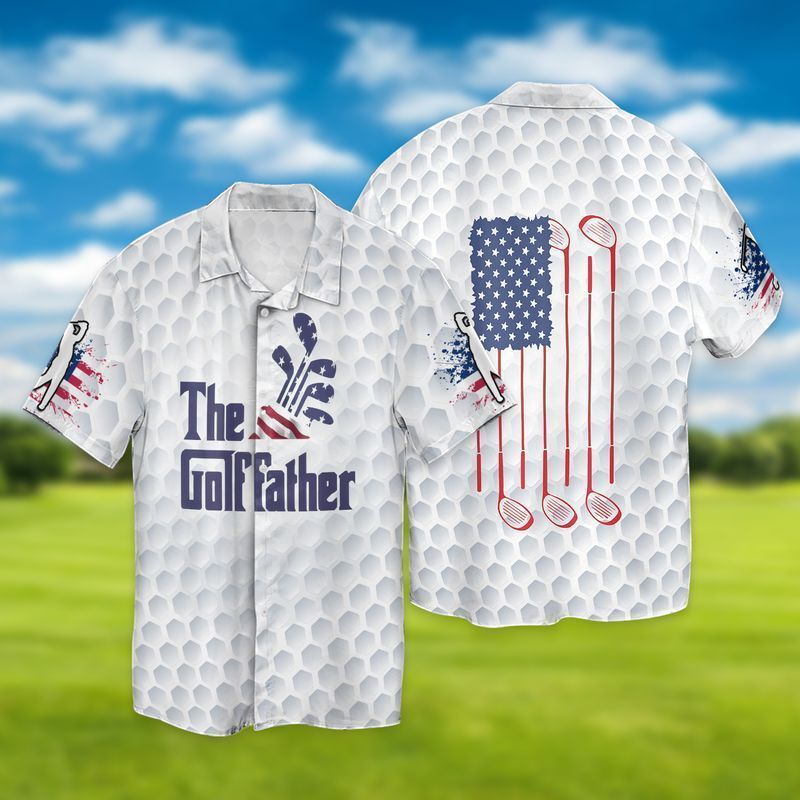 4th Of July Independence Day Father’s Day The Golffather Hawaiian Shirt