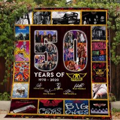 50 Years Of Aerosmith Quilt Blanket Th1807
