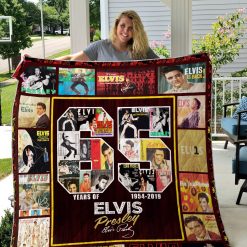 65 Years Of Elvis Presley Quilt Blanket Th0309