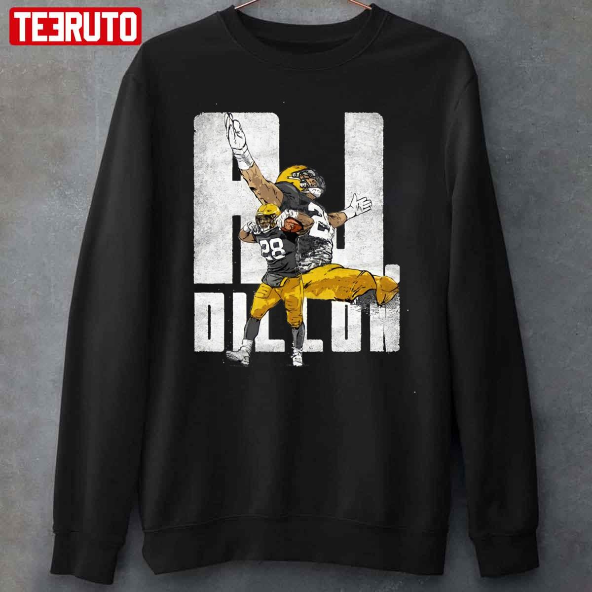 A J Dillon 28 For Green Bay Packers Sweatshirt