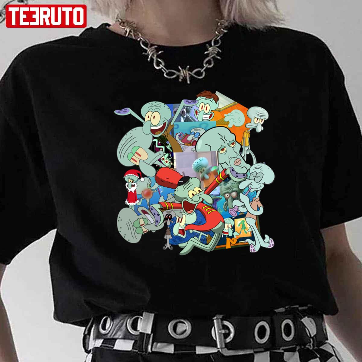 A Jumble Of Squidwards Unisex T-Shirt