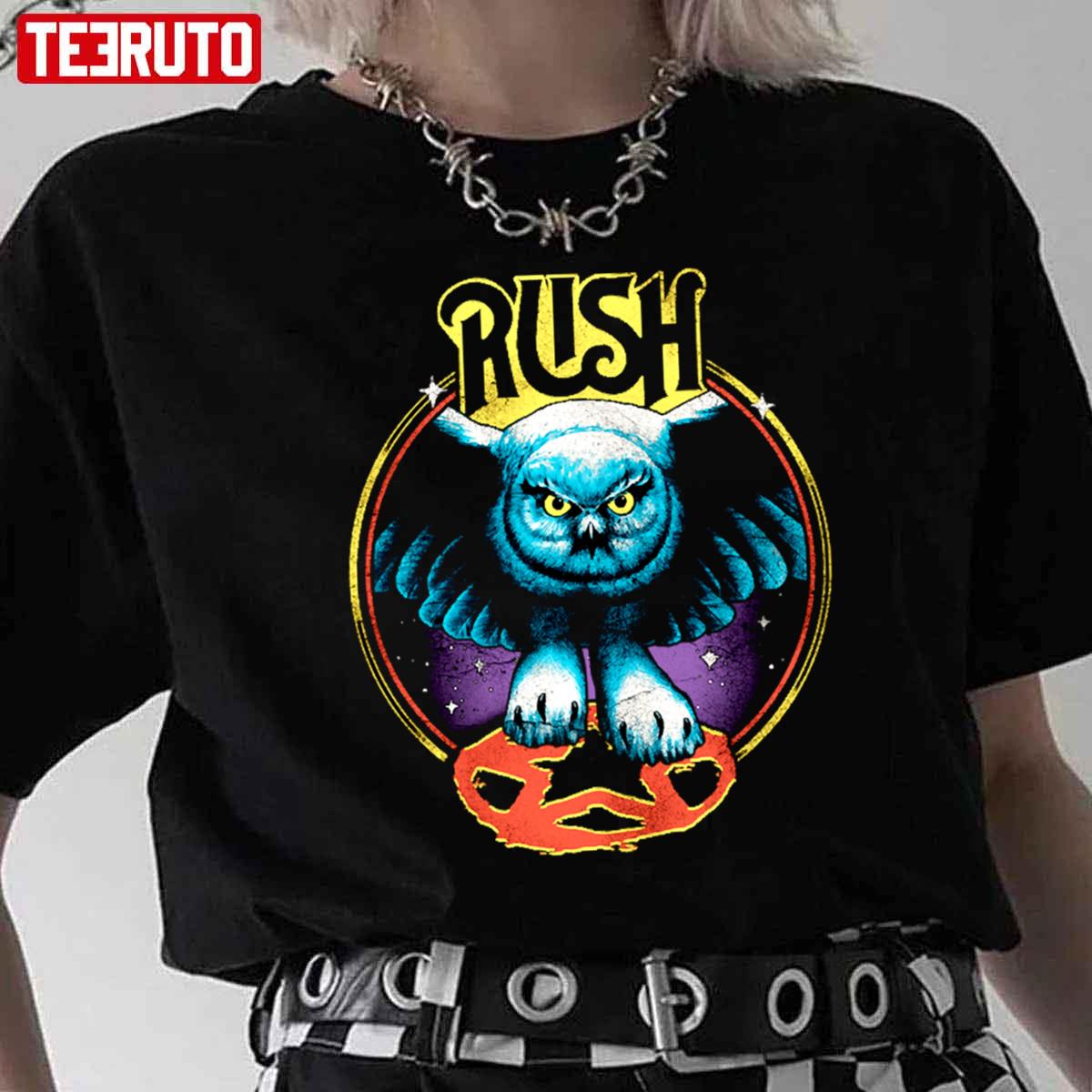 Aira Owl Fly Rush Rock Unisex T-Shirt