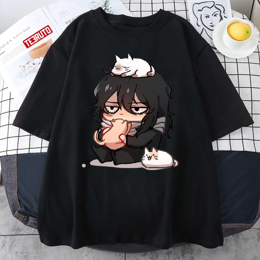 Aizawa With Cat's Hero Academy Anime Unisex T-Shirt