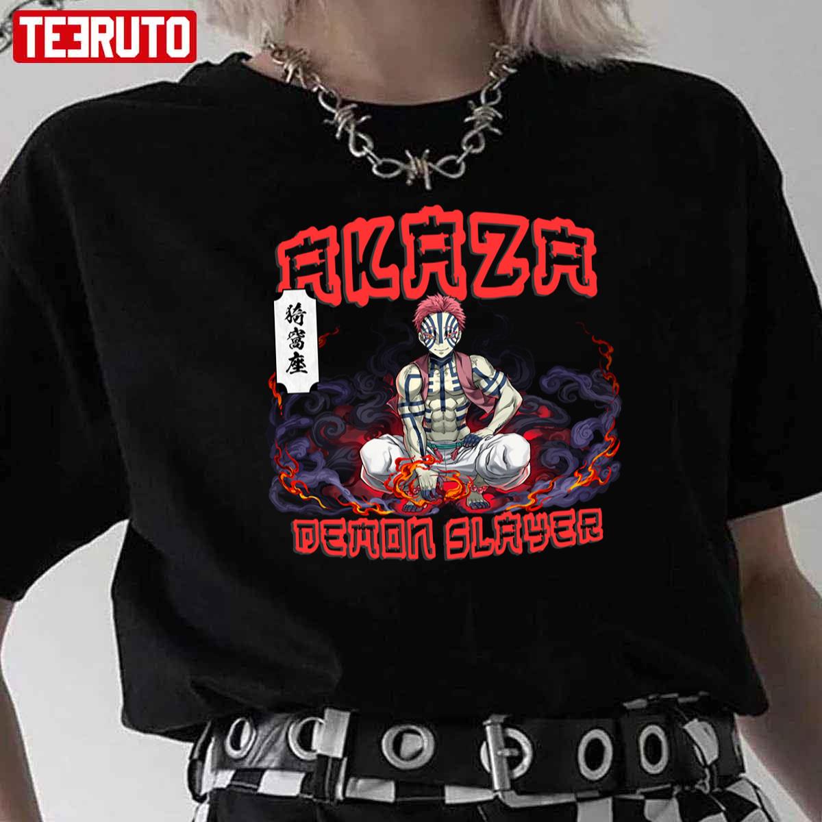 Akaza Japanese Anime Demon Slayer New Unisex T-Shirt