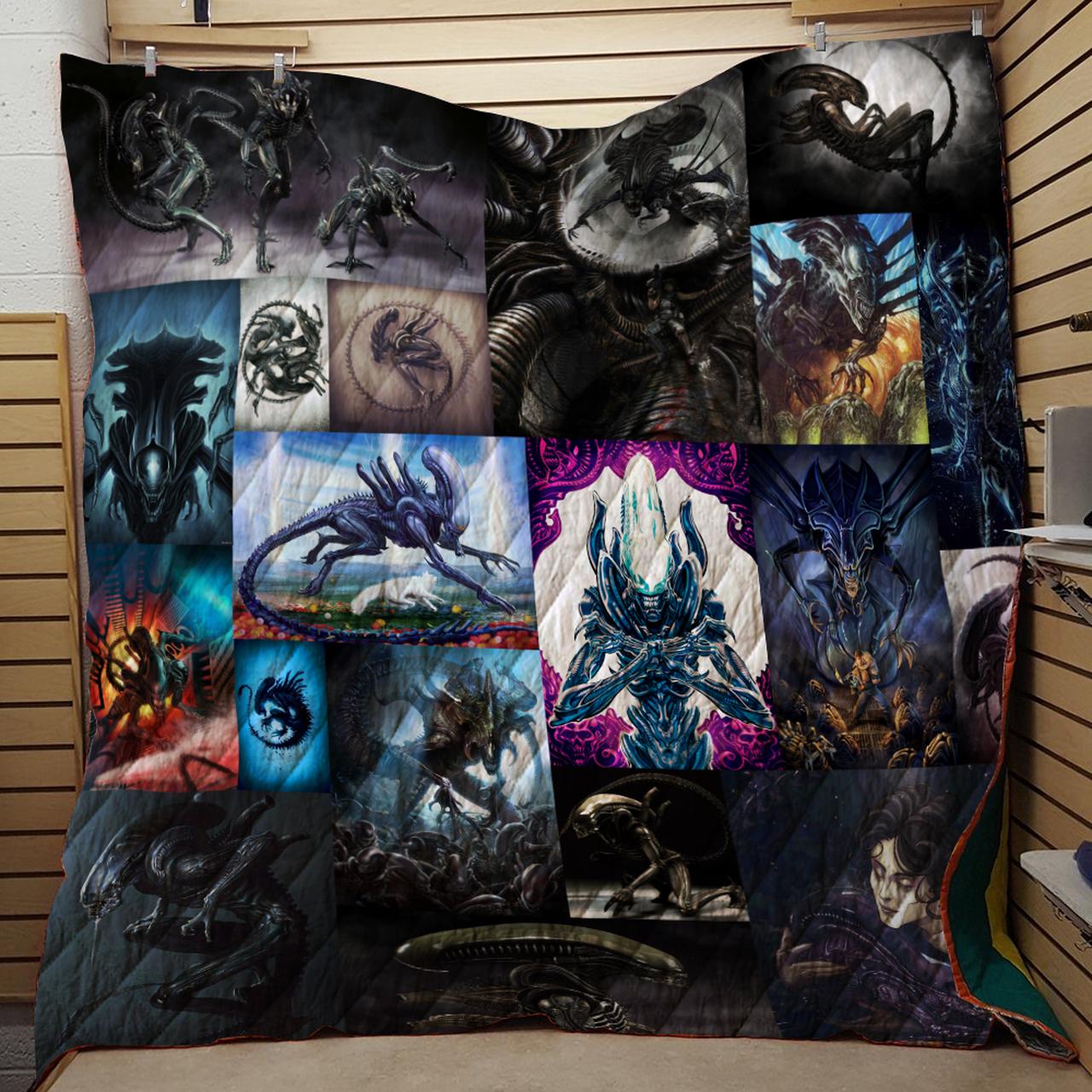 Alien Xenomorph Quilt Blanket For Fans