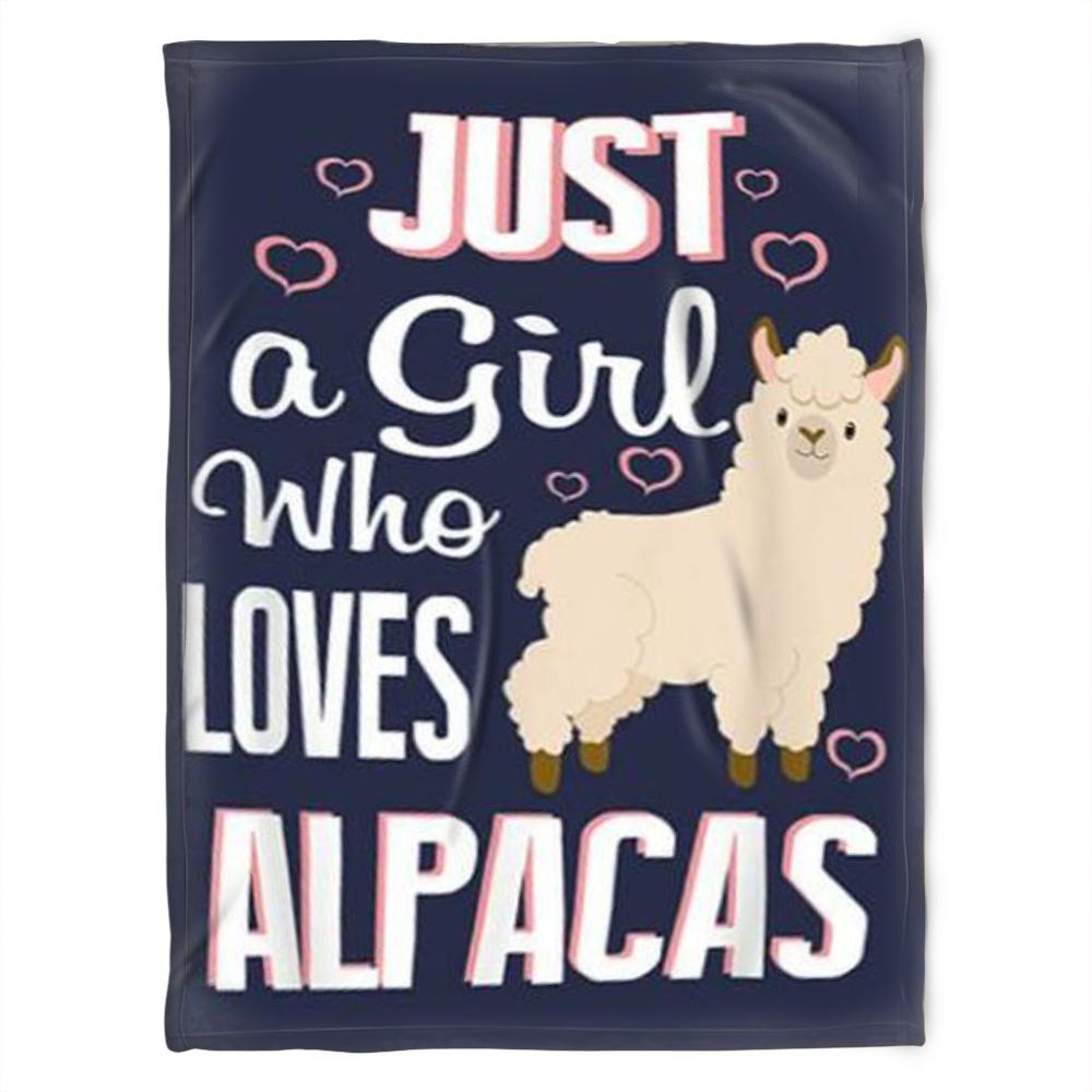 Alpacas Blanket To My Girlfriend Just A Girl Who Loves For Girlfriend Family
