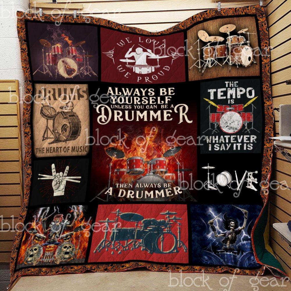 Always Be A Drummer Quilt Blanket Th679B