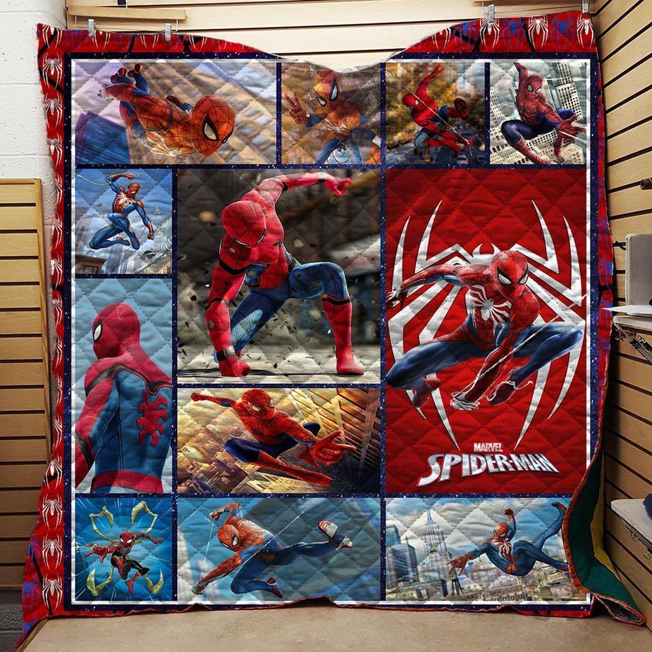 Amazing Spiderman Quilt Blanket C