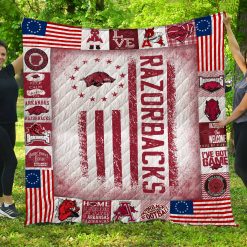 Arkansas Razorback Quilt Blanket LC14